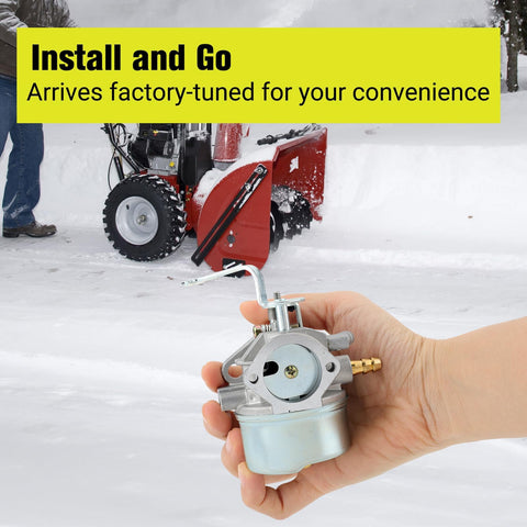 Butom packaged carburetor and gasket for on-site swaps