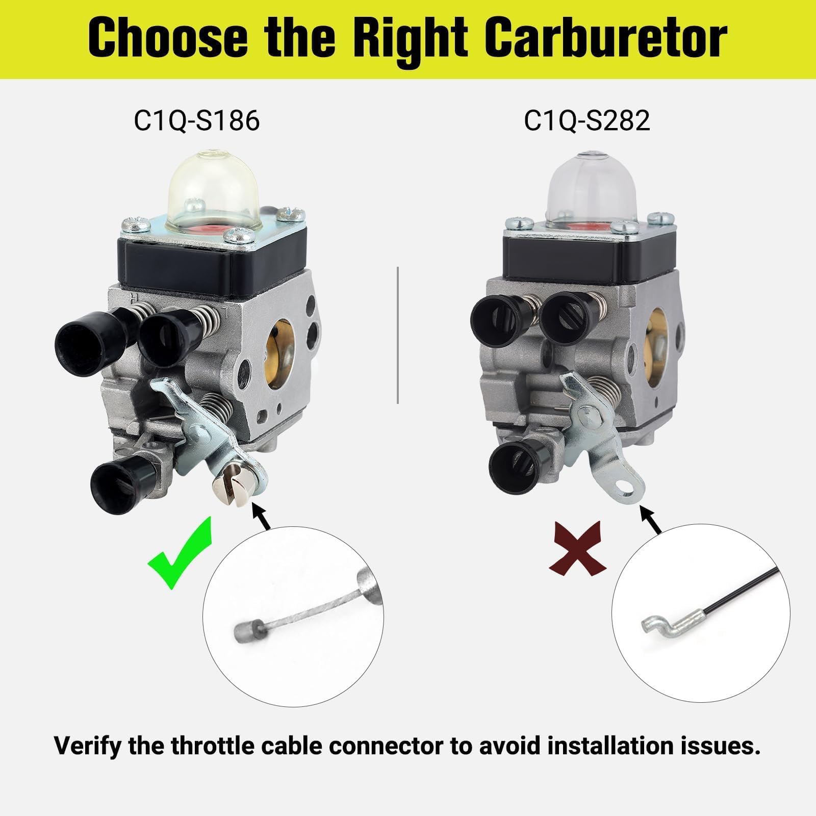 Butom primer bulb aids rapid carburetor priming for instant starts.