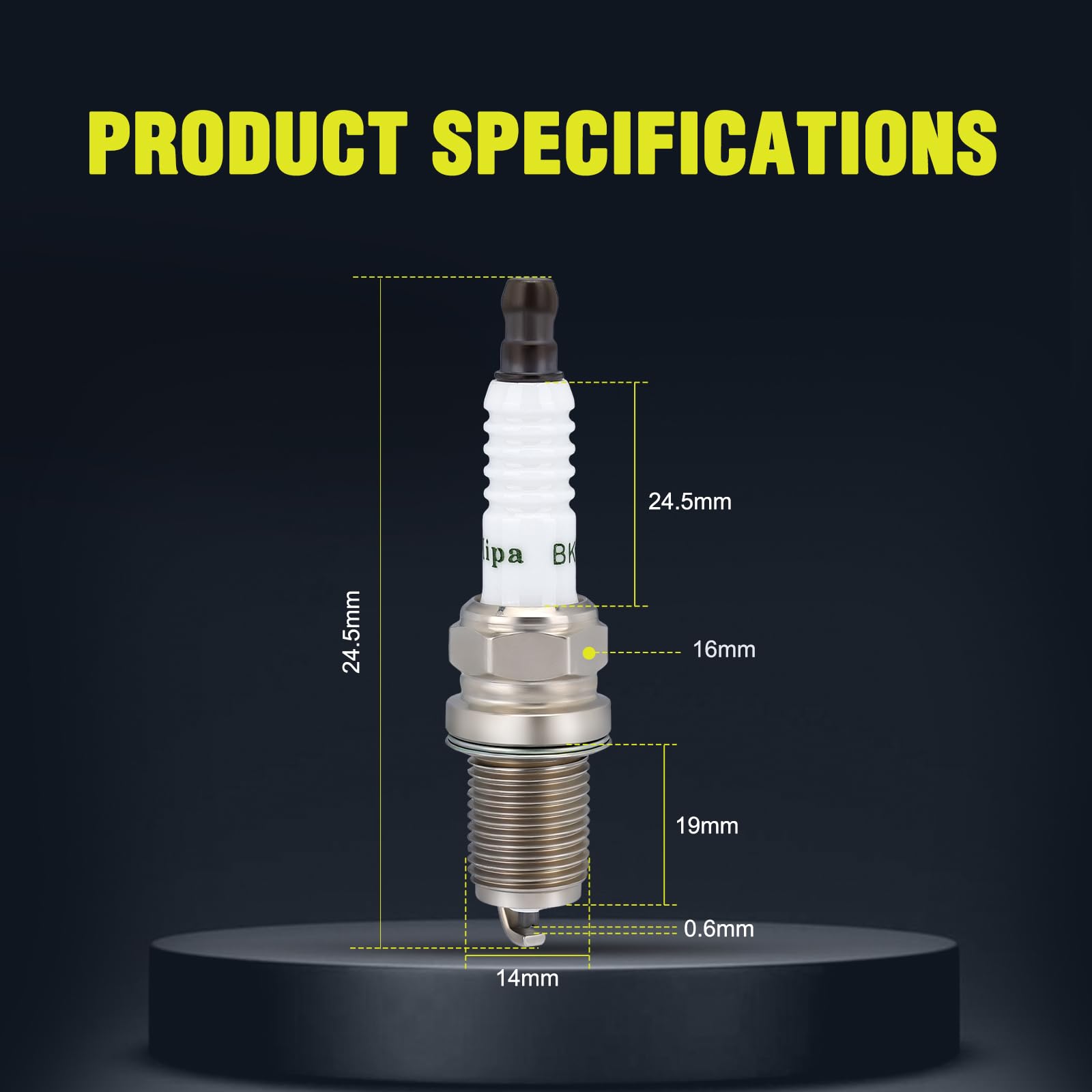 Butom RC12YC spark plug shown in easy-installation view.