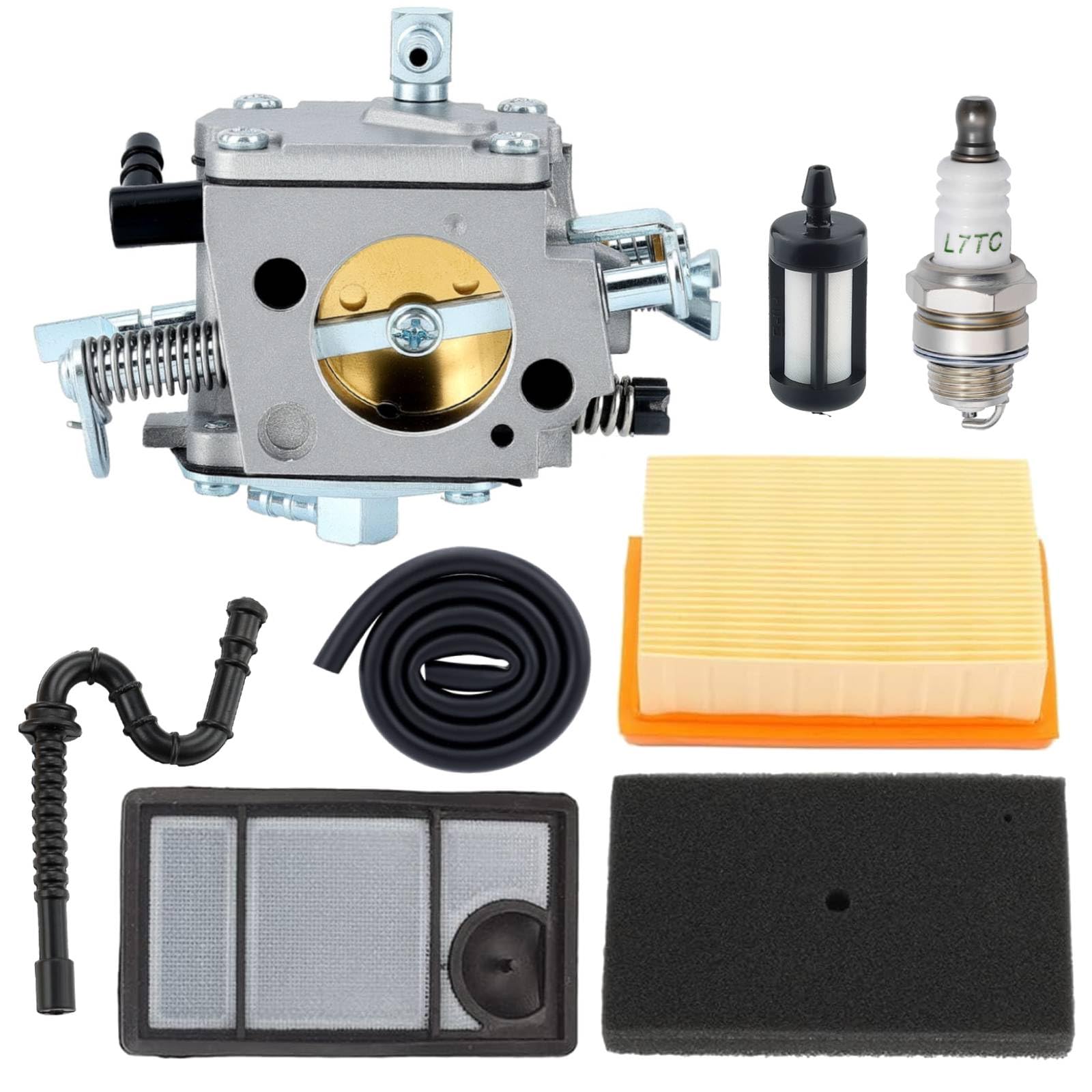 Butom TS400 carburetor kit front view with complete parts for easy maintenance