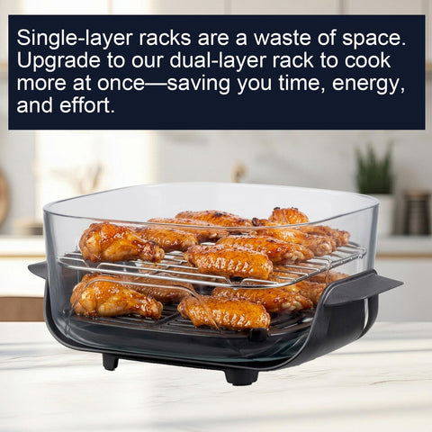 Small grill by Buwesru for 6-Cup containers, ideal for side dishes.