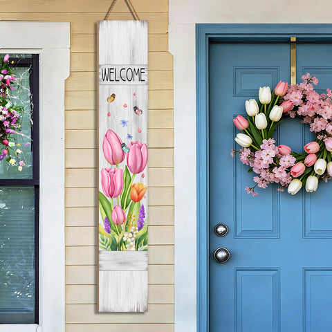 Buxjexh Delicate butterflies and wildflowers brighten outdoor or entry areas