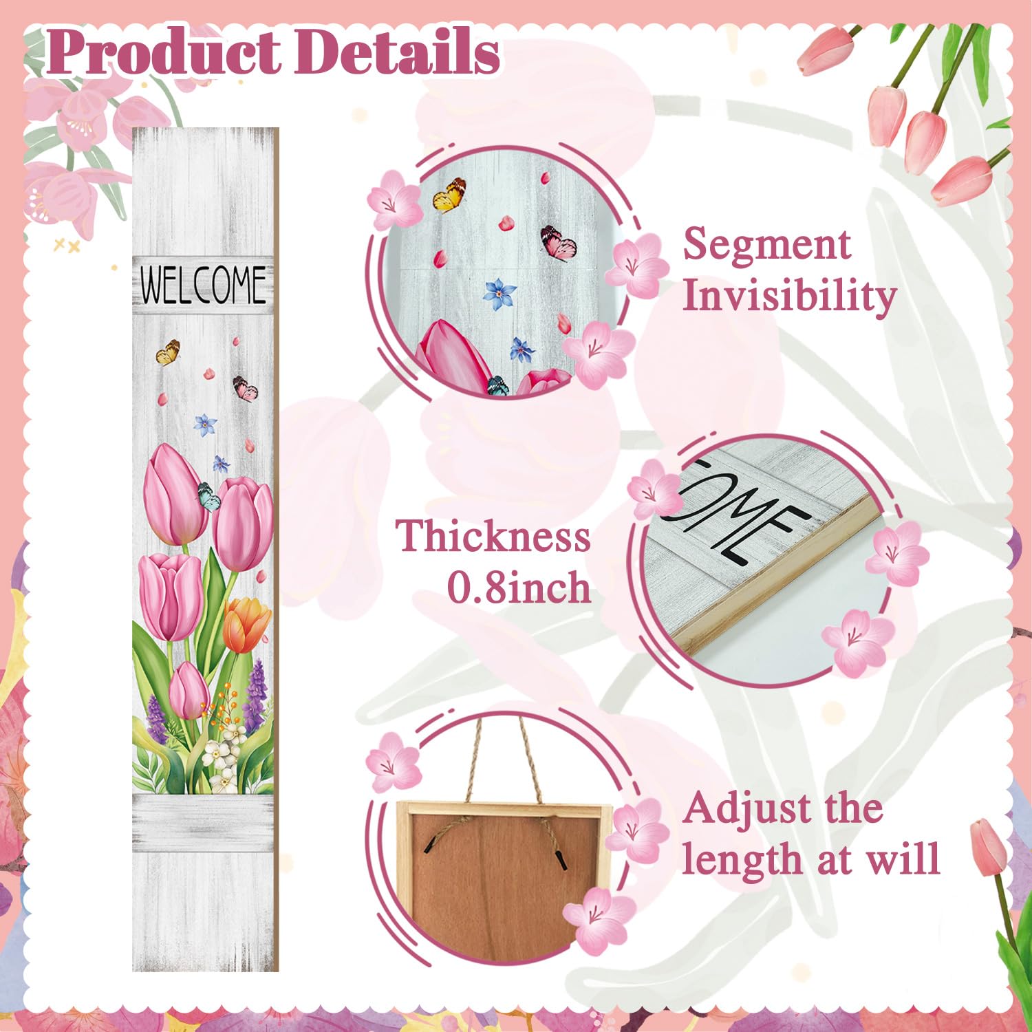 Buxjexh Easy setup supports quick hanging for indoor or outdoor display