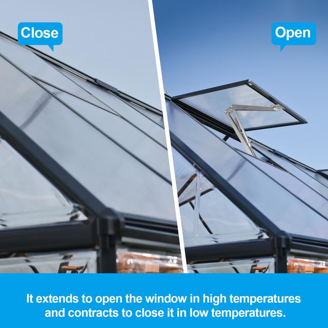 Buycitky compatible with roof vents side windows and sloped greenhouses.