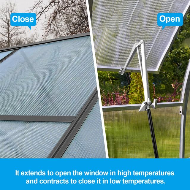 Buycitky solar-powered vent opens to vent heat as needed.
