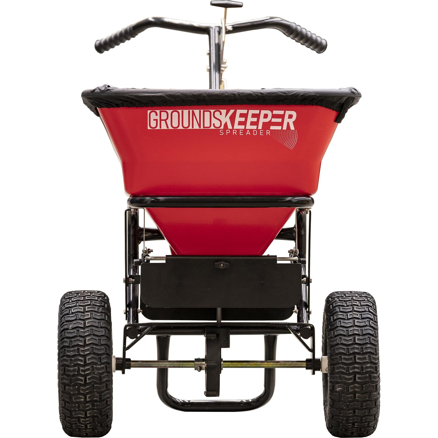 Buyers Grounds Keeper spreader with 100 lb hopper for lawn care.