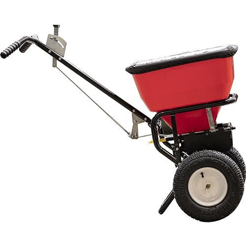 Buyers Grounds Keeper spreader with enclosed gearbox for lasting durability.