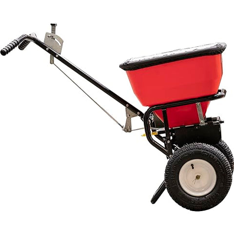 Buyers Grounds Keeper spreader with enclosed gearbox for lasting durability.