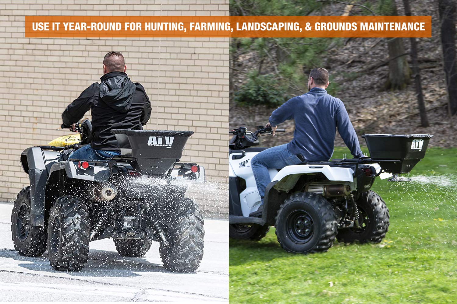 Buyers Products ATVS100 all-season use supports versatile lawn and farm tasks.