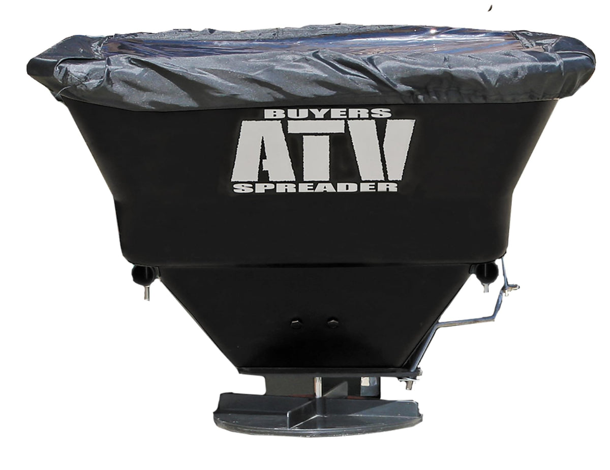 Buyers Products ATVS100 hopper assembly demonstrates sturdy poly construction for year-round use.