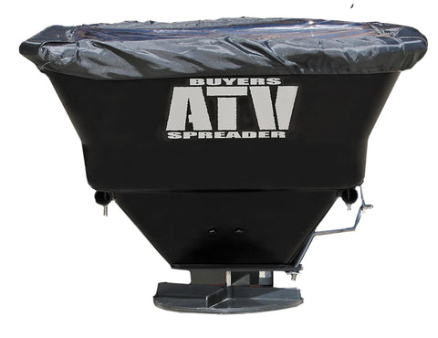 Buyers Products ATVS100 hopper assembly demonstrates sturdy poly construction for year-round use.