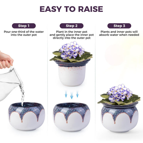 BUYMAX two-piece design doubles as a standalone planter option.