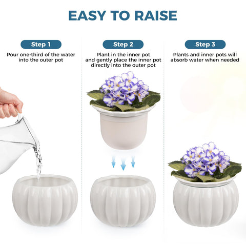 BUYMAX outer-pot reservoir ensures consistent water supply between fills.