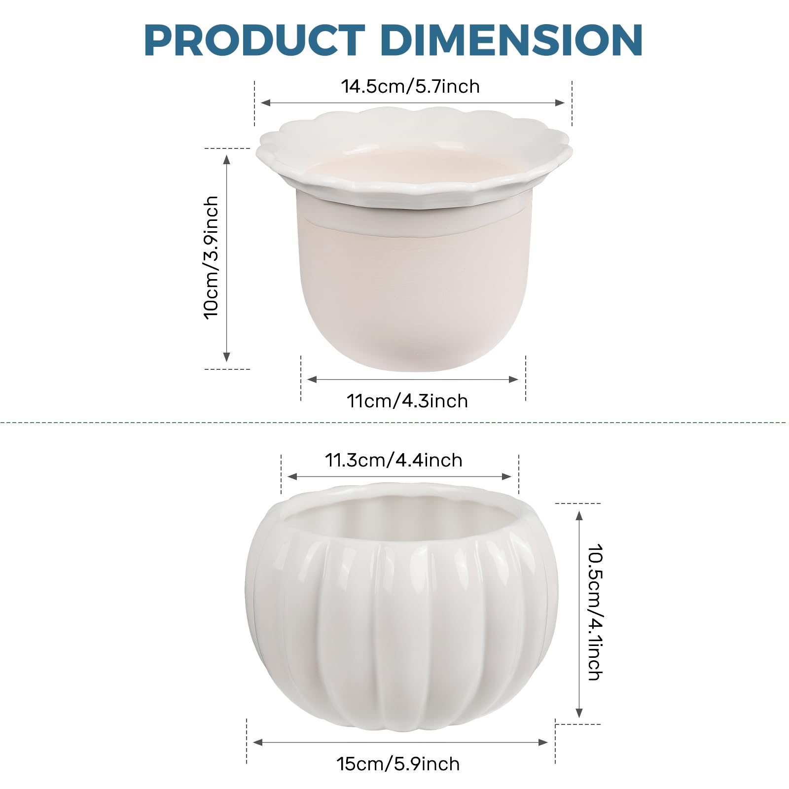 BUYMAX premium ceramic dolomite glaze provides durability and a polished look.