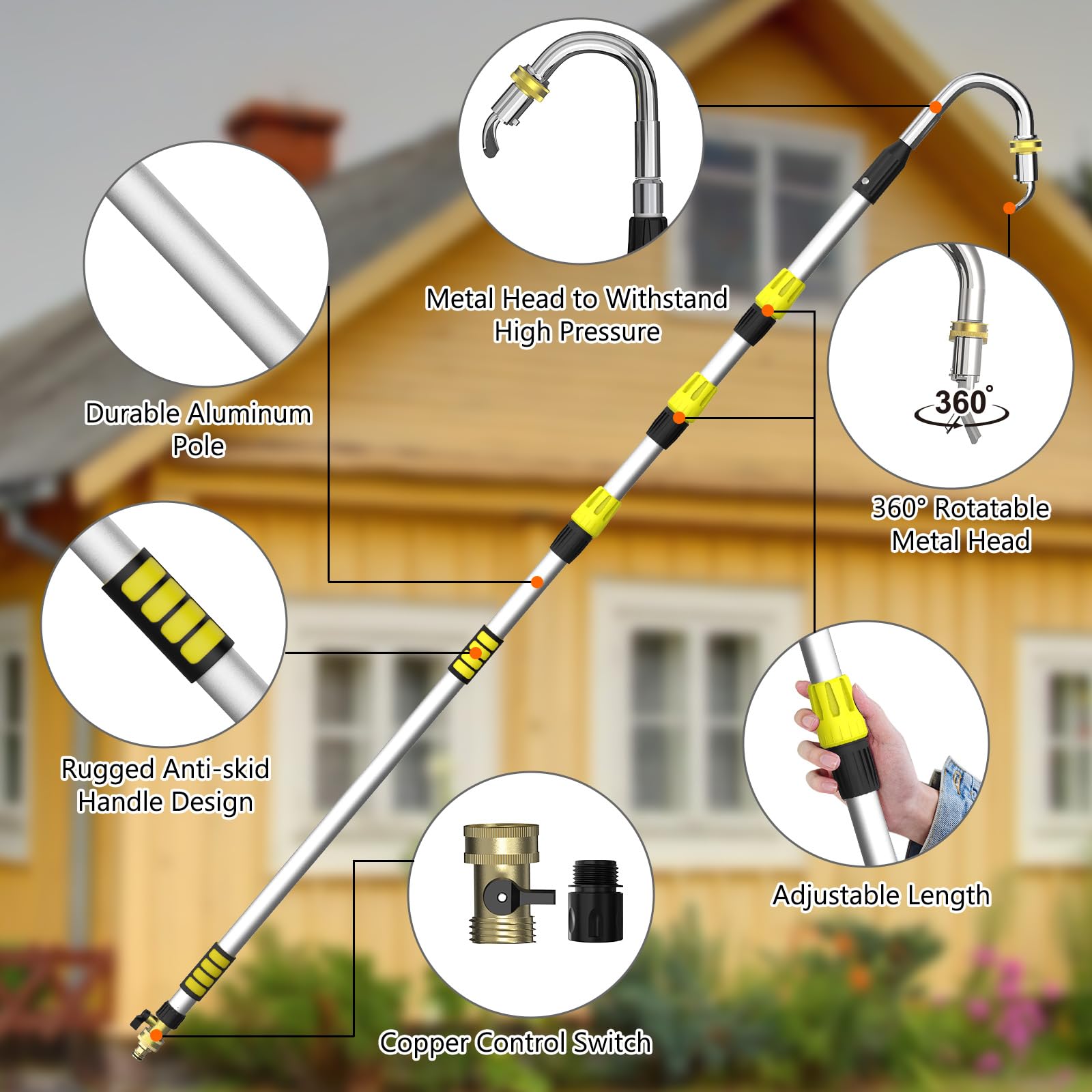 Buyplus durable brass water valves withstand frequent use and long service life.