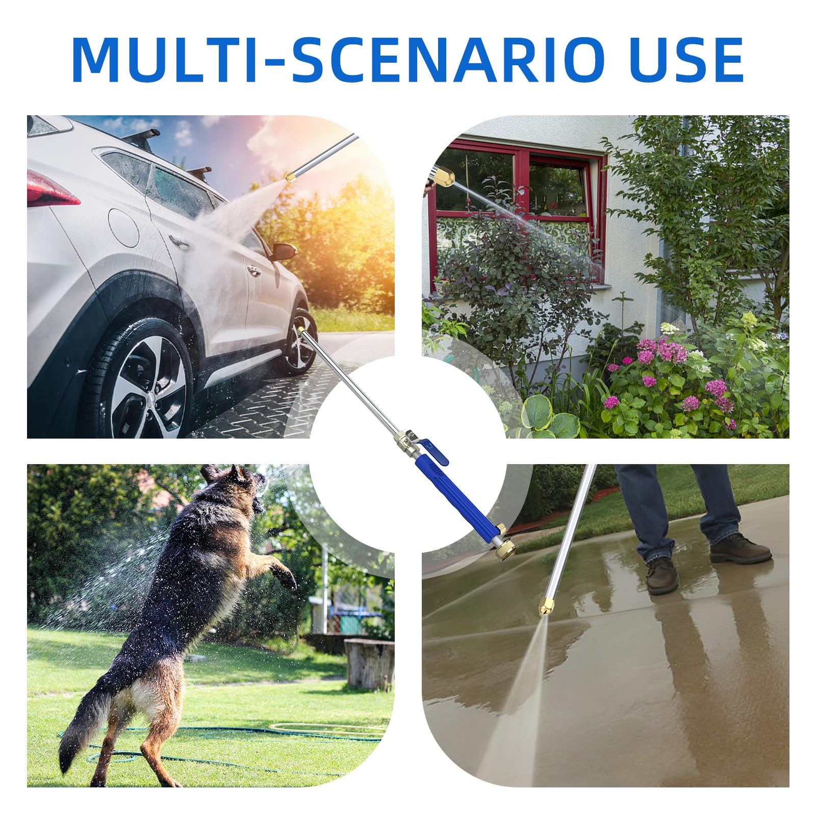 Buyplus ergonomic anti-slip handle reduces fatigue during use.