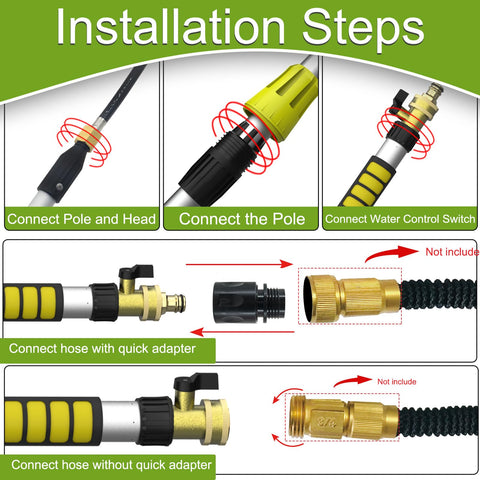 Buyplus gutter cleaning in action with jet and mist options