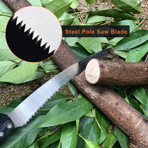 Buyplus safety reinforcement screw secures the saw head to the pole during use.