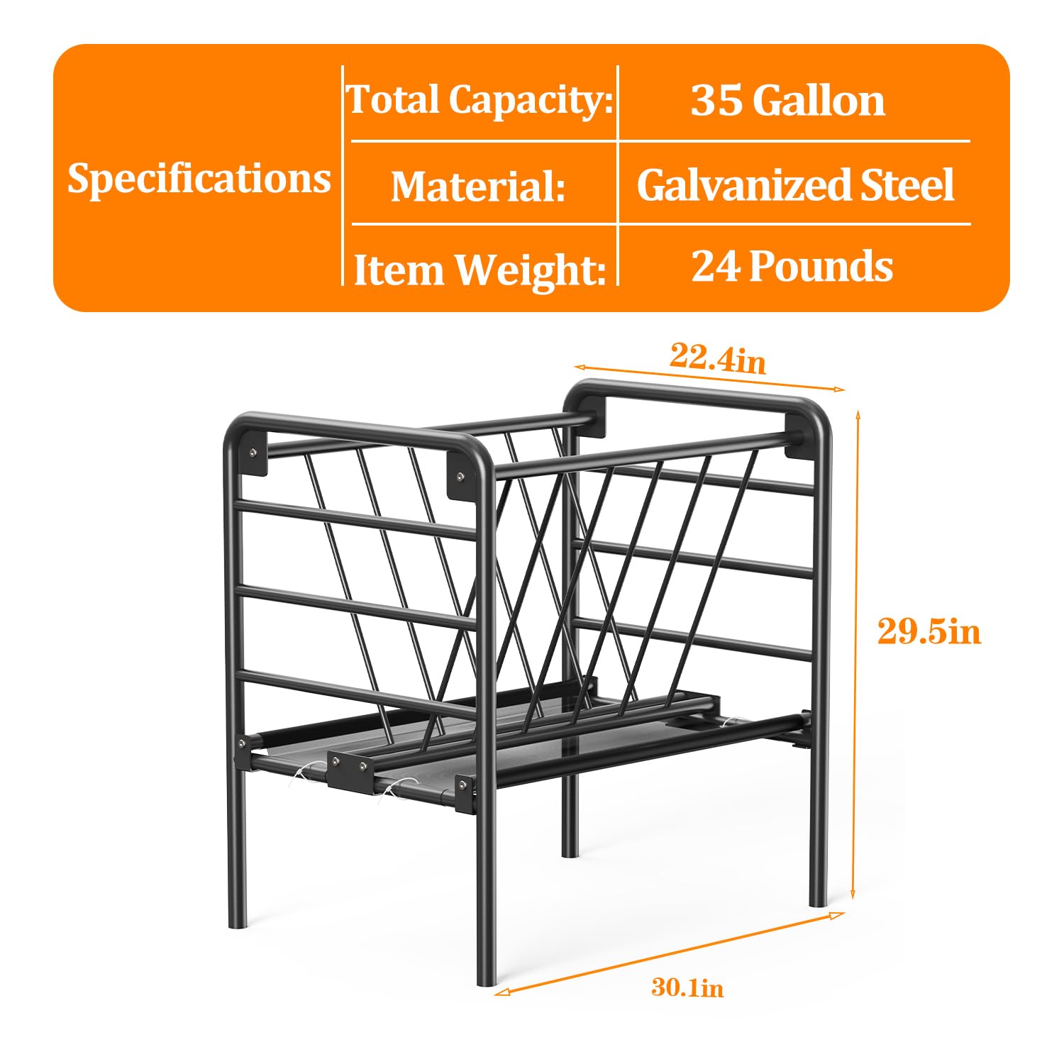 BUYYAH Mini Horse Feeder suits farms, sheds, and courtyards.