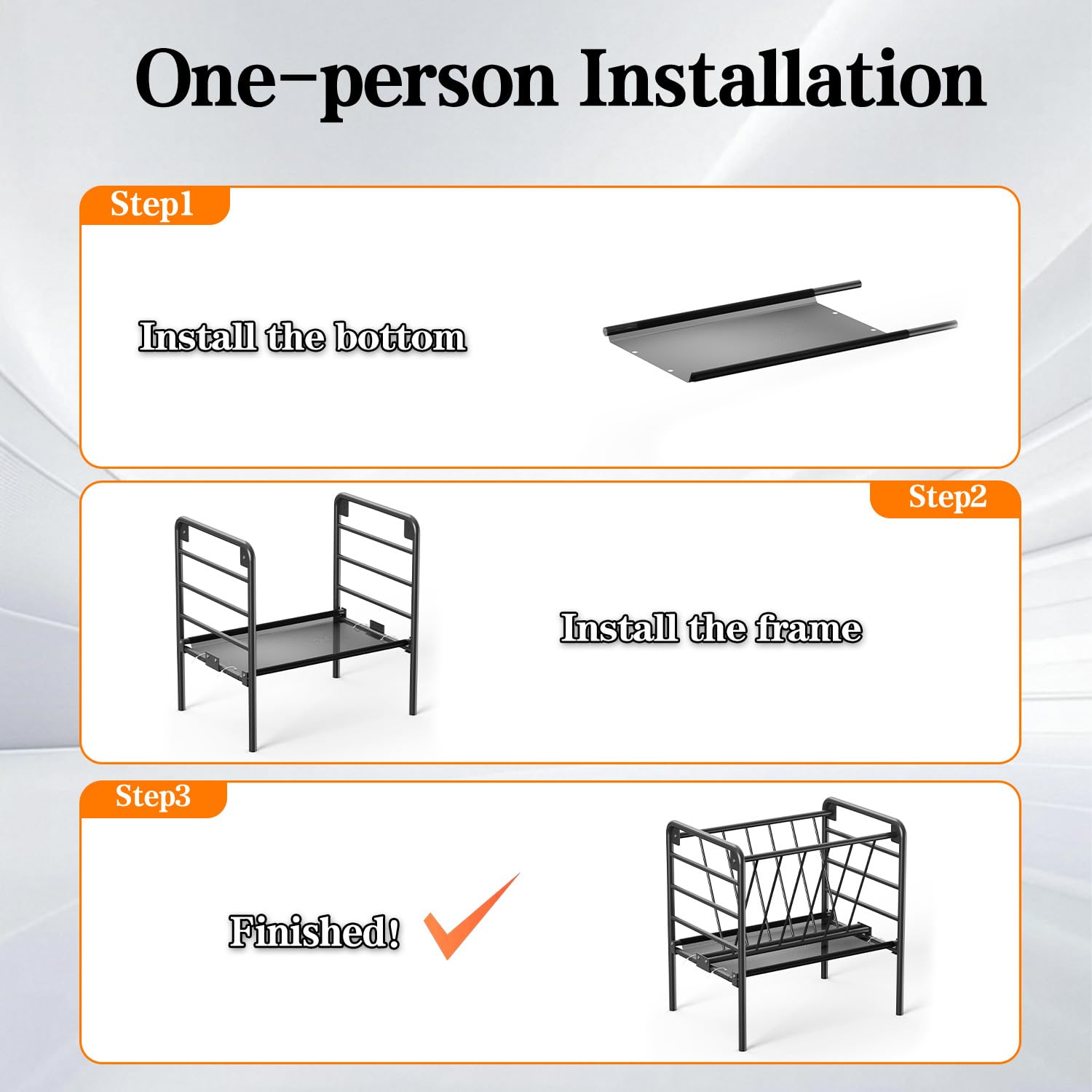 BUYYAH thickened nylon trough catches hay and reduces waste.