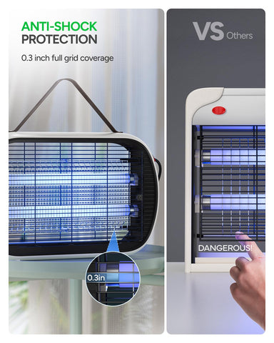 Buzbug MA015 pull-out tray enables easy cleanup
