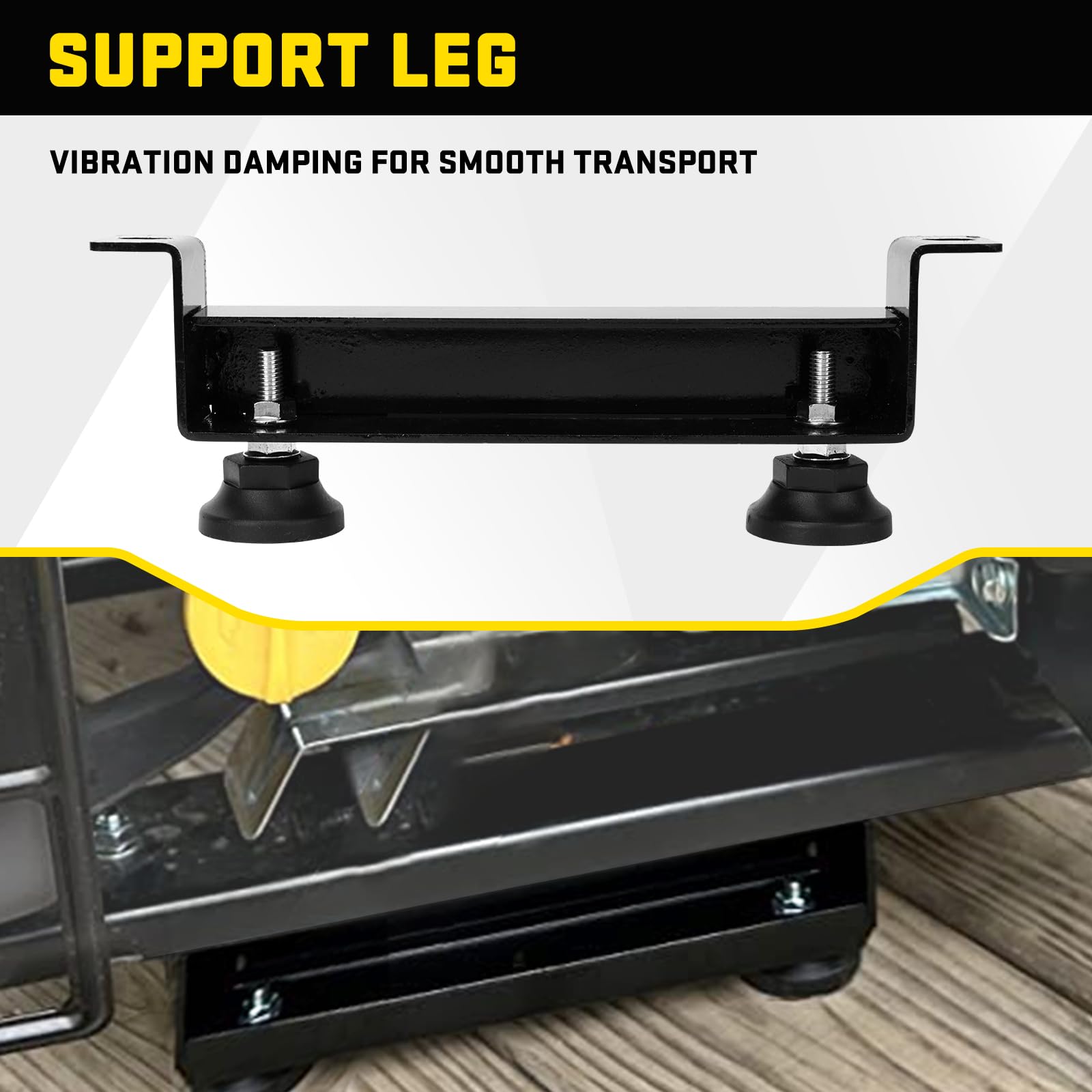 3 BUZZLETT generator wheel kit support leg adds stability during transfers