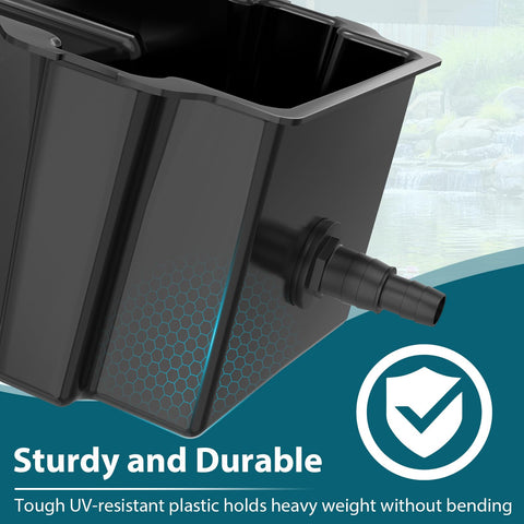 Buzzlett versatile spillway adapts to ponds, streams, and small landscape installations.