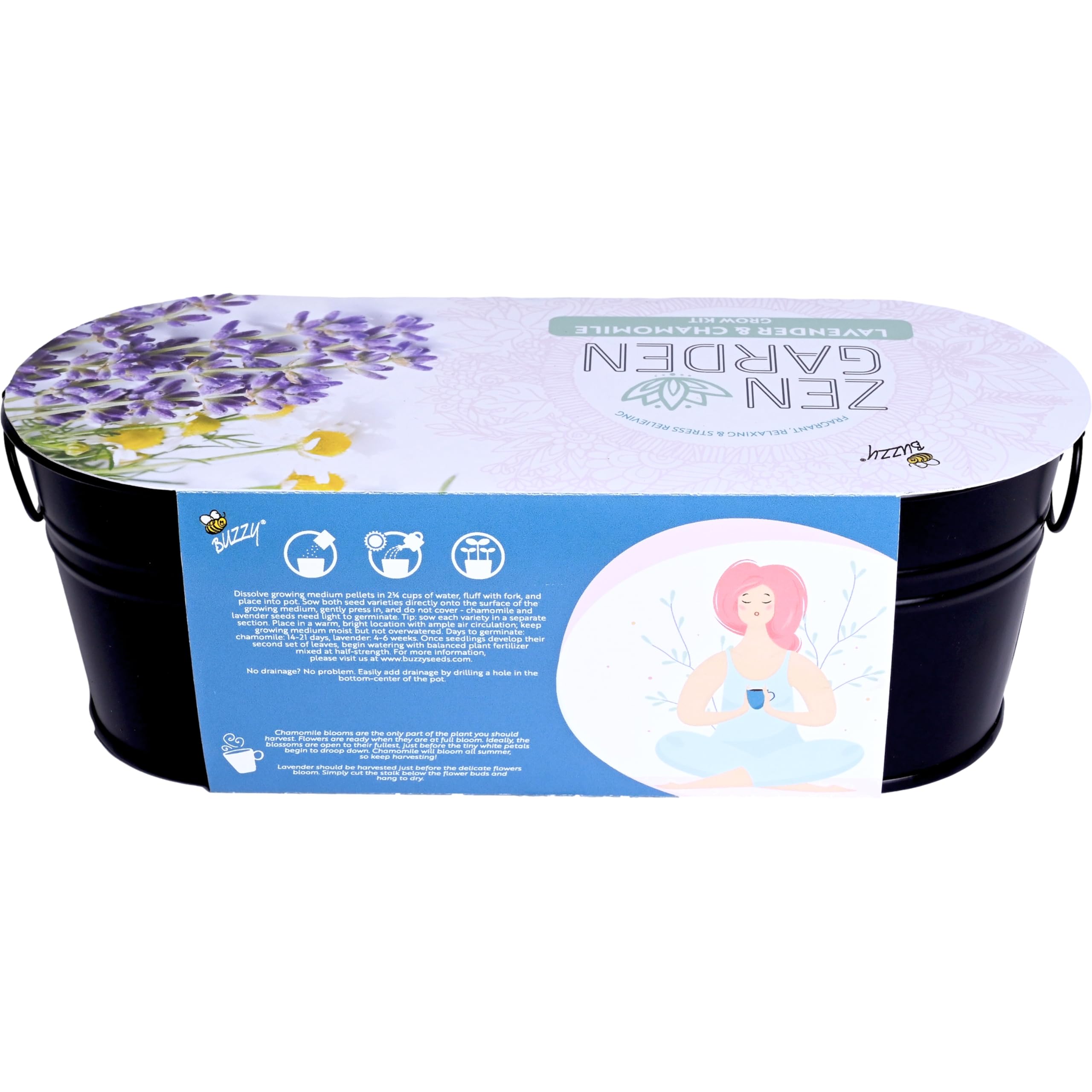 Buzzy Seeds nutrient-rich growing medium supports healthy sprouts and quick indoor germination.