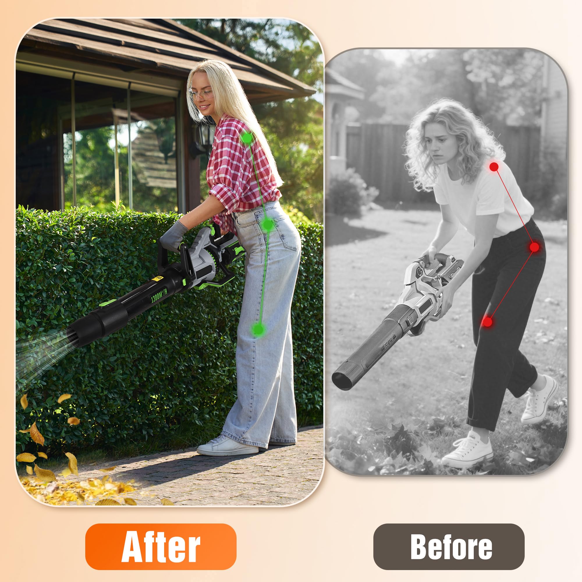 BVHAB lightweight-back-saving grip reduces wrist and back strain.