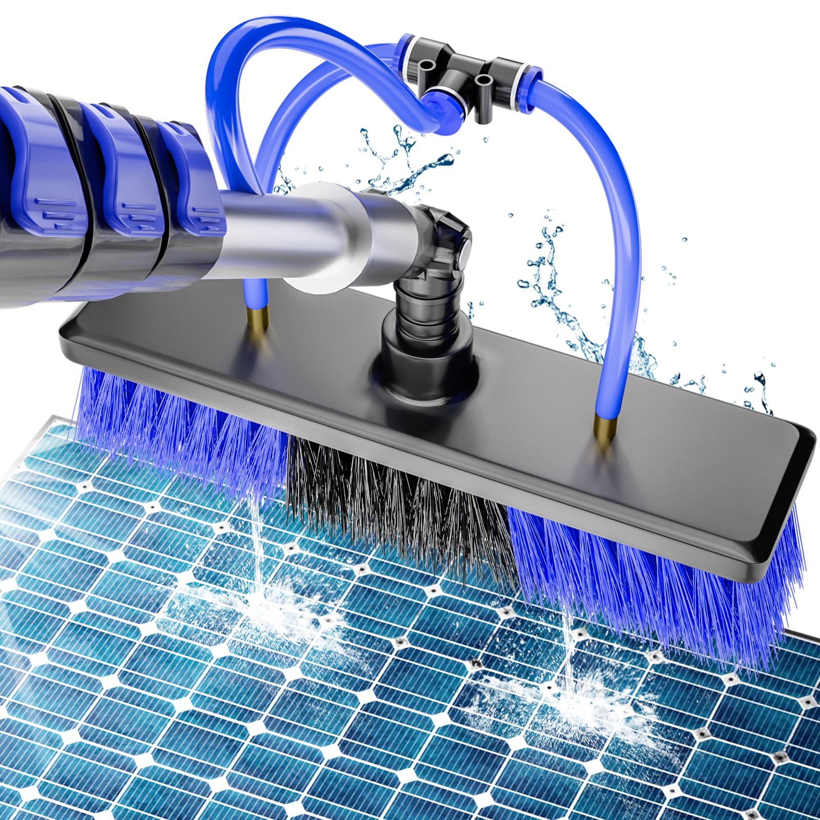 BVOHVN 20ft water fed cleaning kit for outdoor solar panel maintenance