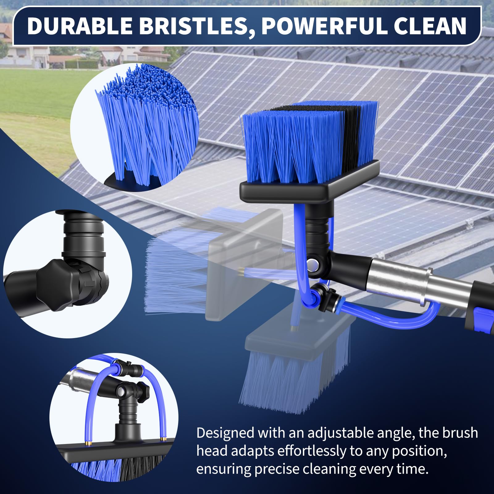 BVOHVN soft brush with soap dispenser for thorough grime removal