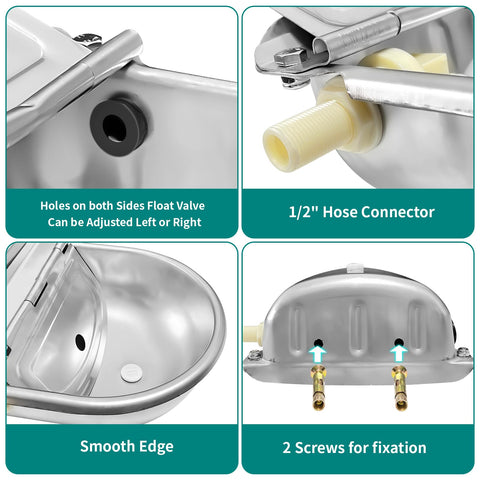 Bwhrmt floating valve system allows automatic refilling with minimal supervision.