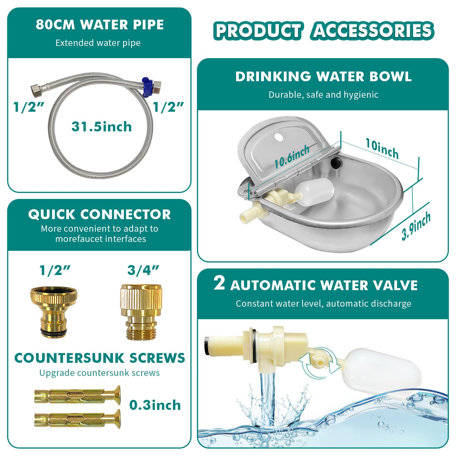 Bwhrmt included parts ensure straightforward setup and maintenance.