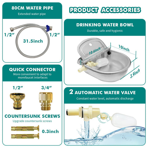Bwhrmt included parts ensure straightforward setup and maintenance.