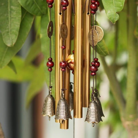 Bwinka pentatonic harmony chimes offer joyful, harmonious sounds in light winds