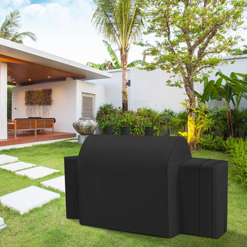 86-inch extended width cover fitting wider grills and configurations.