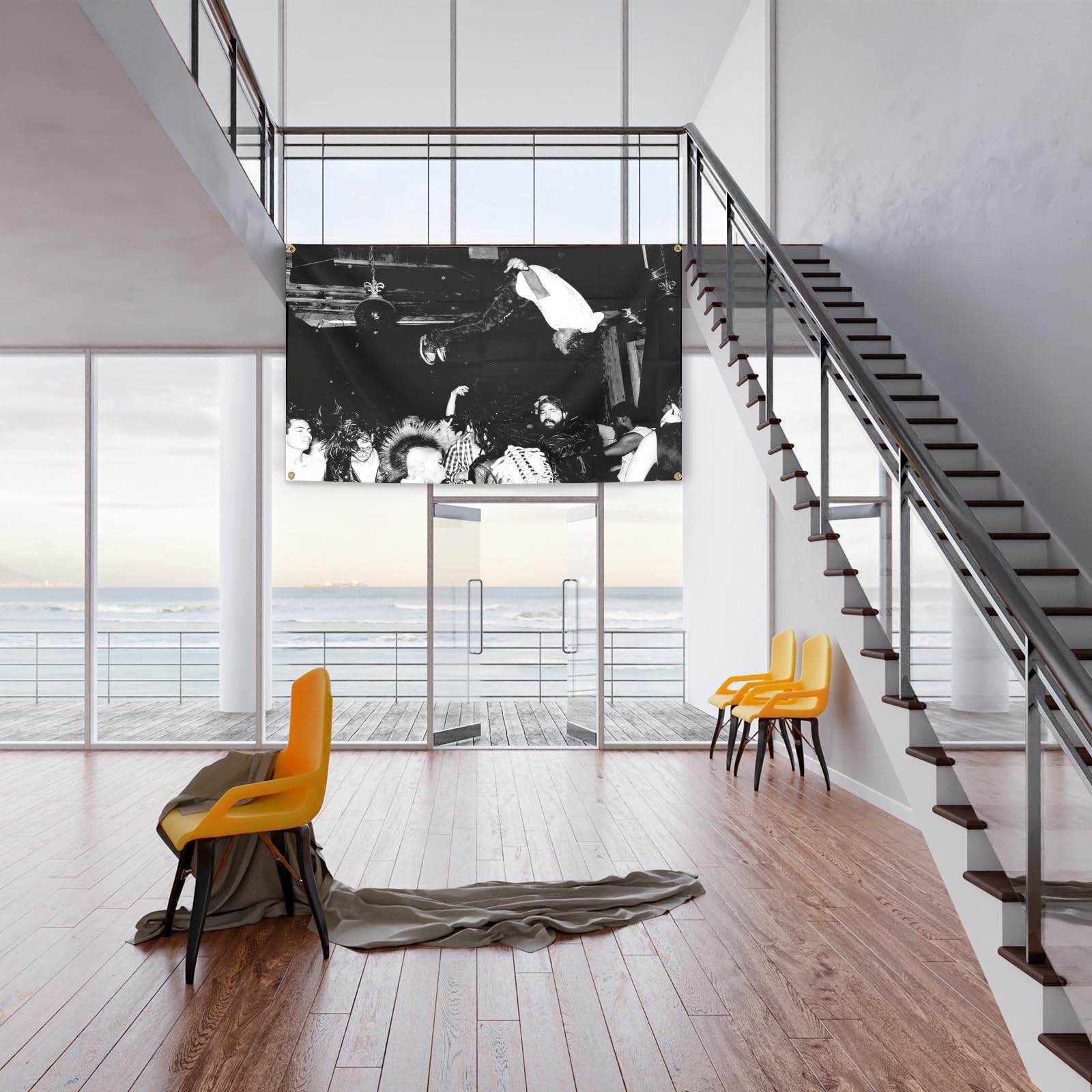 BYADKOA 3x5 feet wall tapestry adds bold, modern atmosphere.