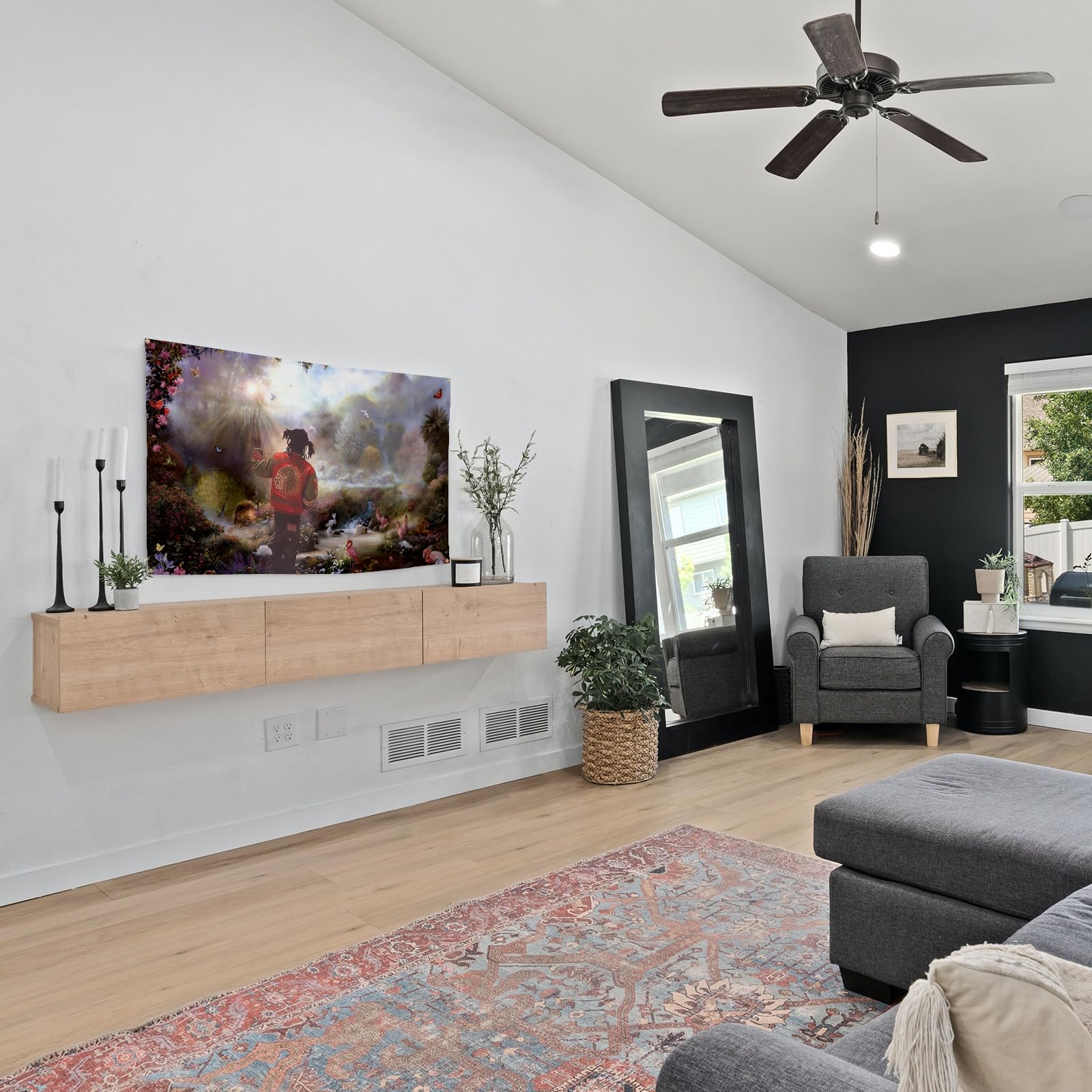 BYADKOA lightweight tapestry for easy travel and event decor.