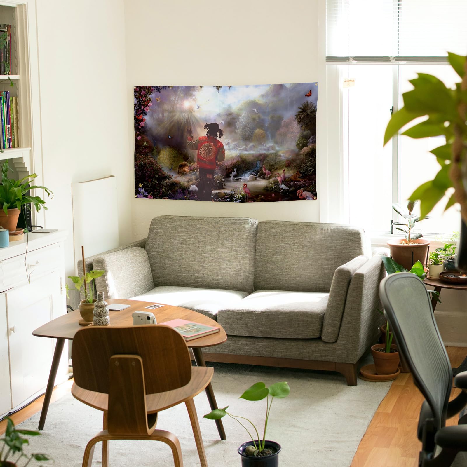 BYADKOA screen-printed flag tapestry with bright, crisp imagery on durable polyester.