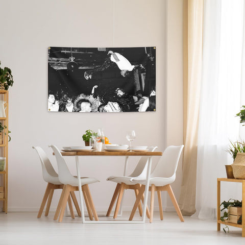 BYADKOA Durable polyester flag ideal for dorms, patios, and living spaces.