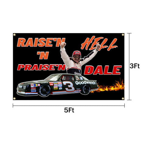 BYADKOA racing flag wall decor showcases vivid, UV-resistant colors.