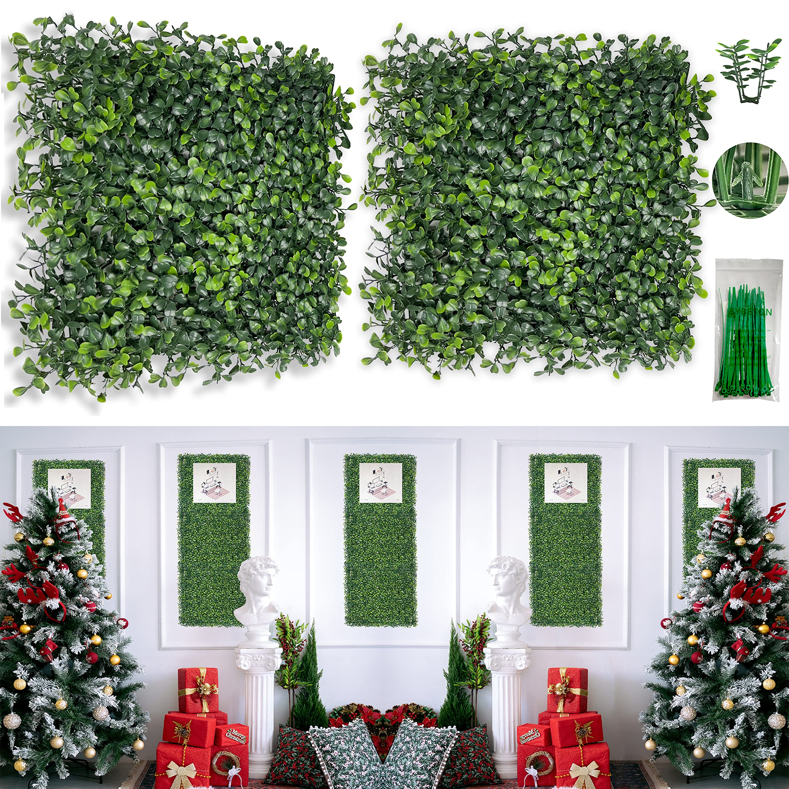 Bybeton realistic boxwood look enhances photos and events.