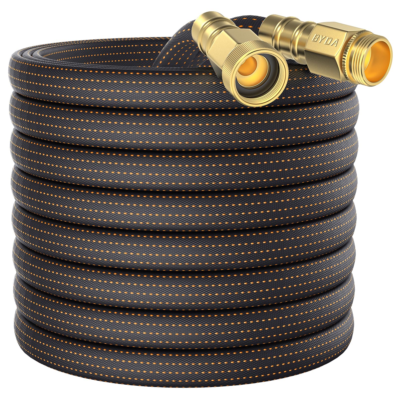 BYDA 10FT hose compact design for easy storage and portability.