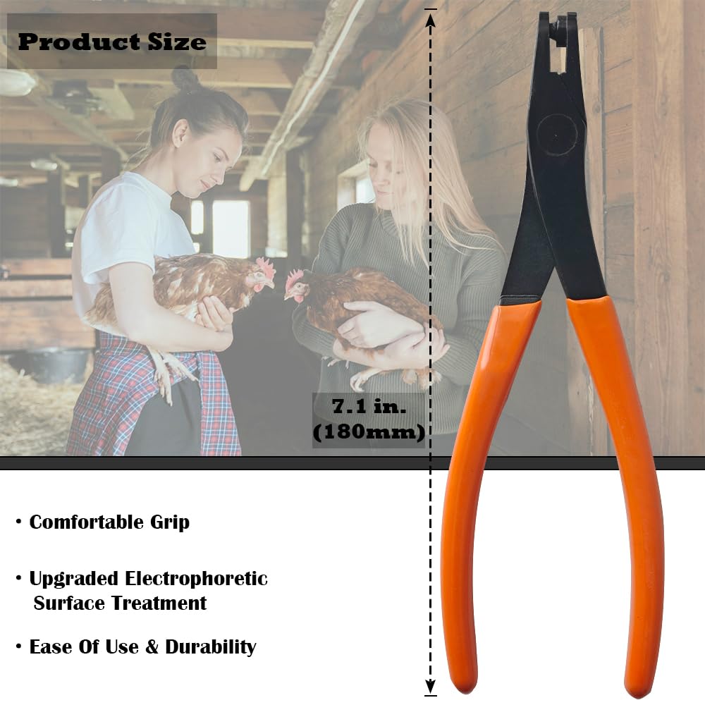 ByeAnxiety compact portable poultry banding pliers ready for on-the-go use.