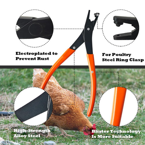 ByeAnxiety rust-resistant leg bands pliers with electrophoresis-treated steel for lasting performance.