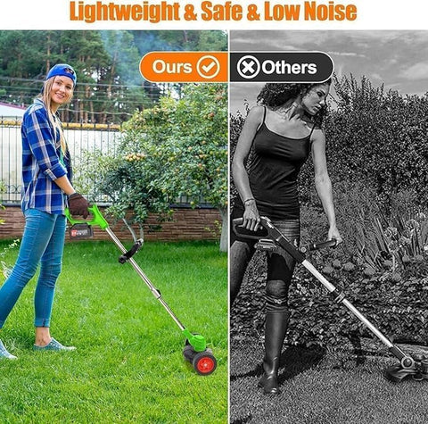 Byerba cordless weed wacker lightweight-design easy to handle.
