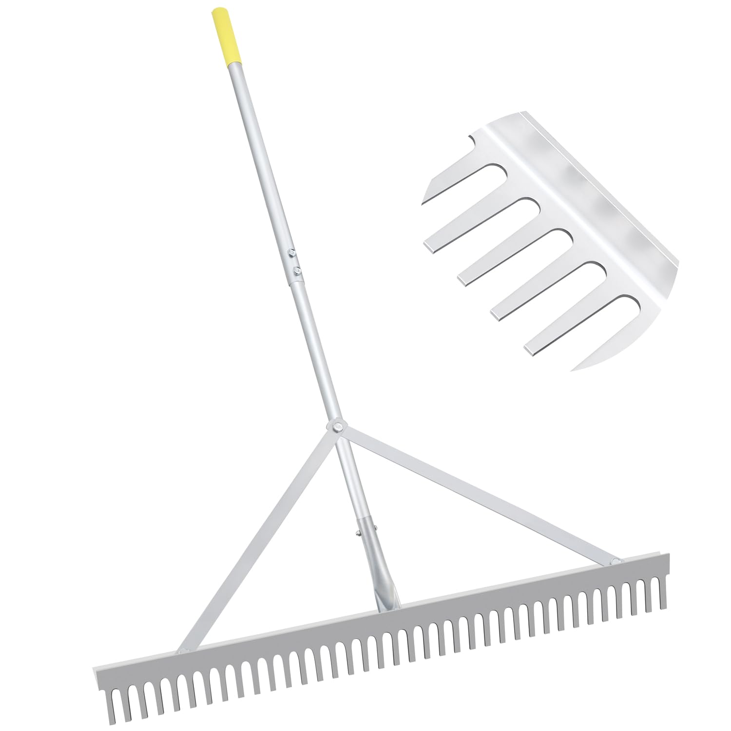 Byhagern landscape rake with 36-inch head for fast lawn leveling