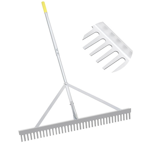 Byhagern landscape rake with 36-inch head for fast lawn leveling