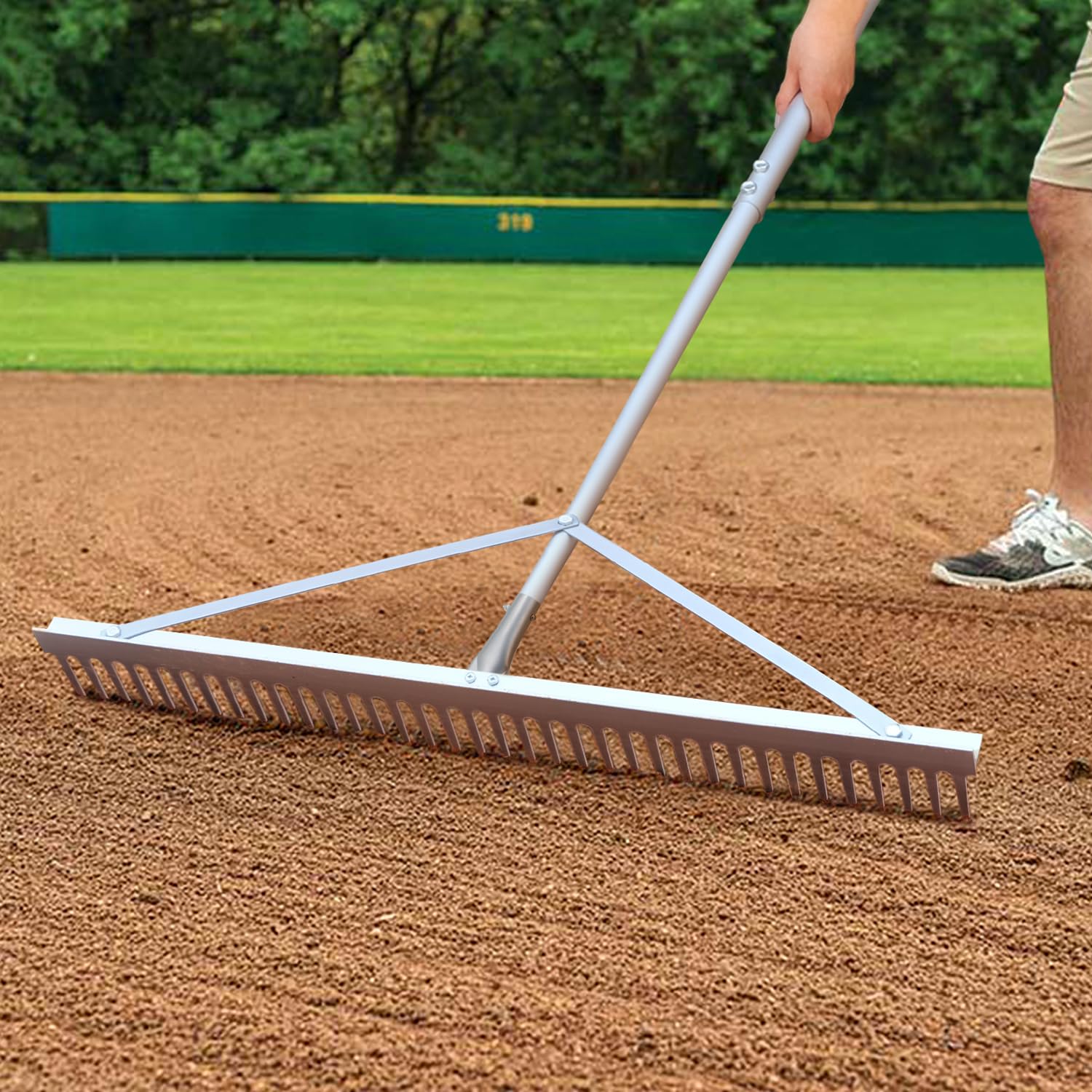 Ideal for lawn care, gravel spreading, and soil grading