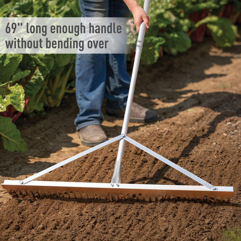 Oversize teeth penetrate soil and break clumps for even work